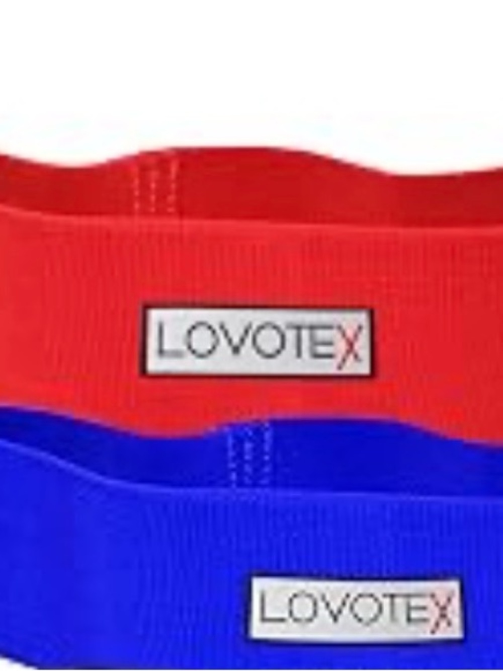 LOVOTEX Red and Blue Resistance Bands